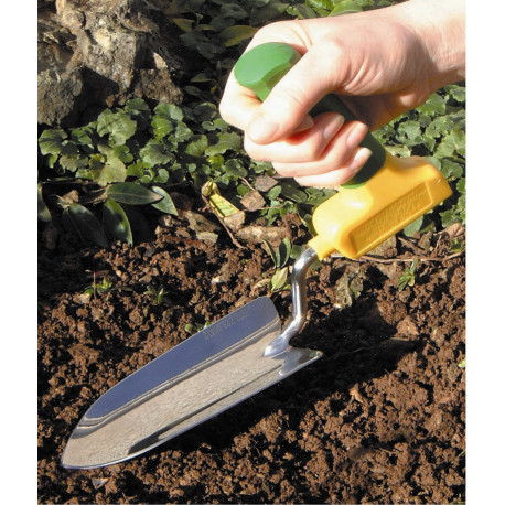 Pelle de jardin à main avec poignée antidérapante en caoutchouc souple en  acier inoxydable petite pelle outils de jardinage pour plantation