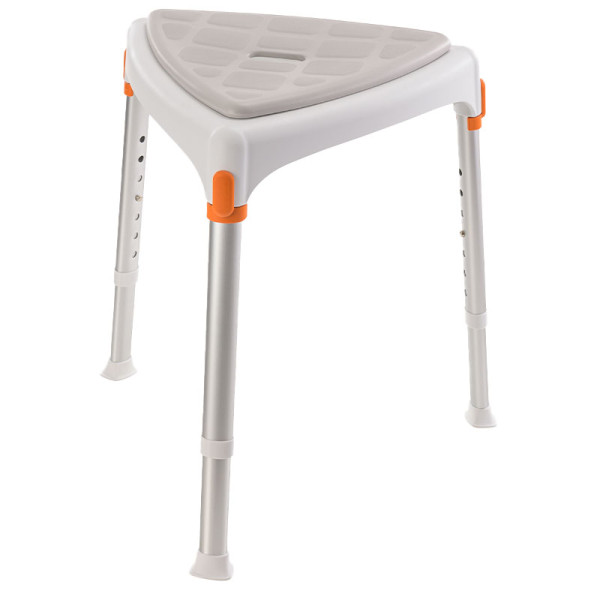 Tabouret de douche de coin Capri avec coussin