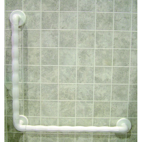 Barre de douche 60 cm sans sortie coudée, flexible 1m50 et douchette de  style